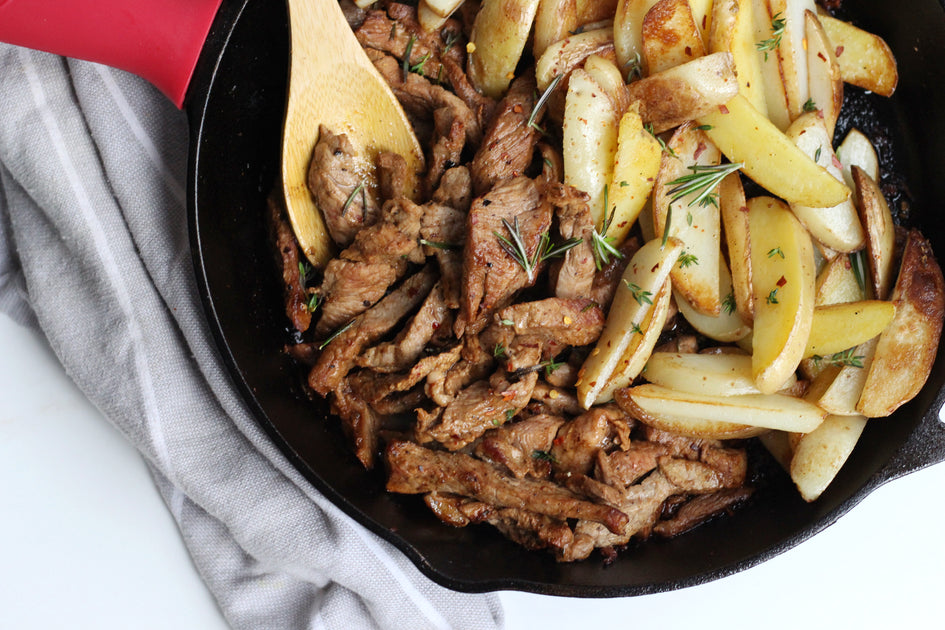 Crescent Foods | Garlic Butter Steak Strips and Potatoes