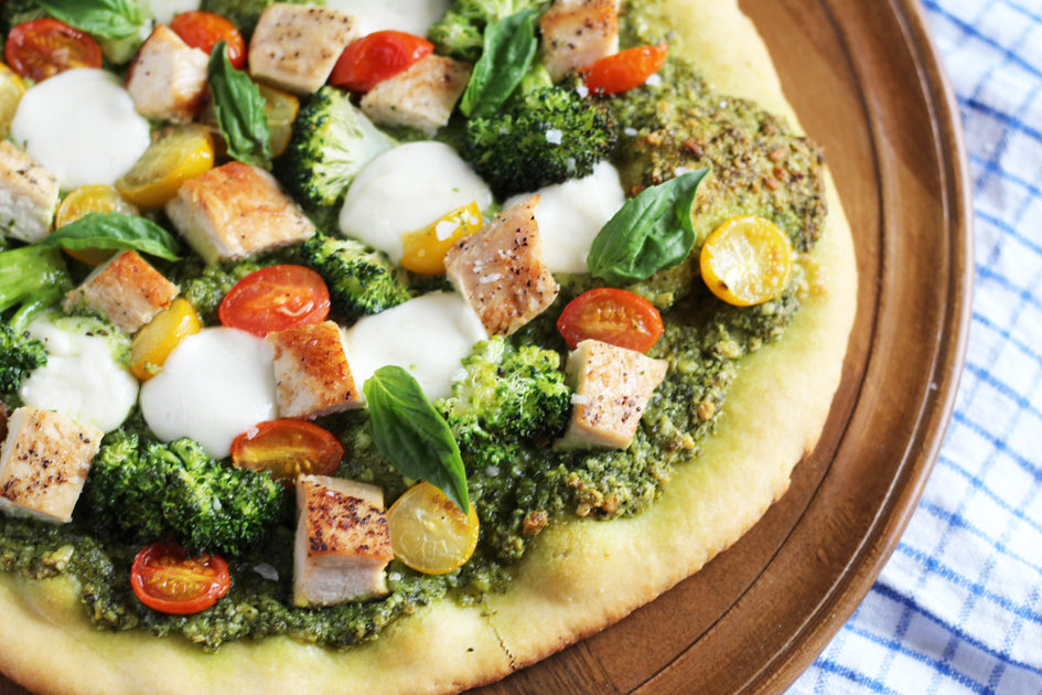 Arugula Pesto Chicken Pizza Recipe | Crescent Foods