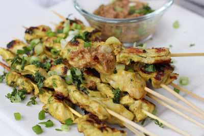 Chicken Satay with Peanut Sauce