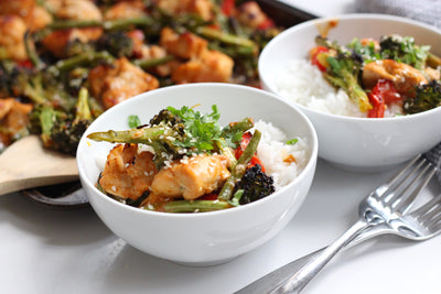 Sheet Pan Sesame Chicken