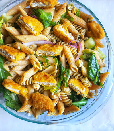 Mediterranean Chicken Pasta Salad