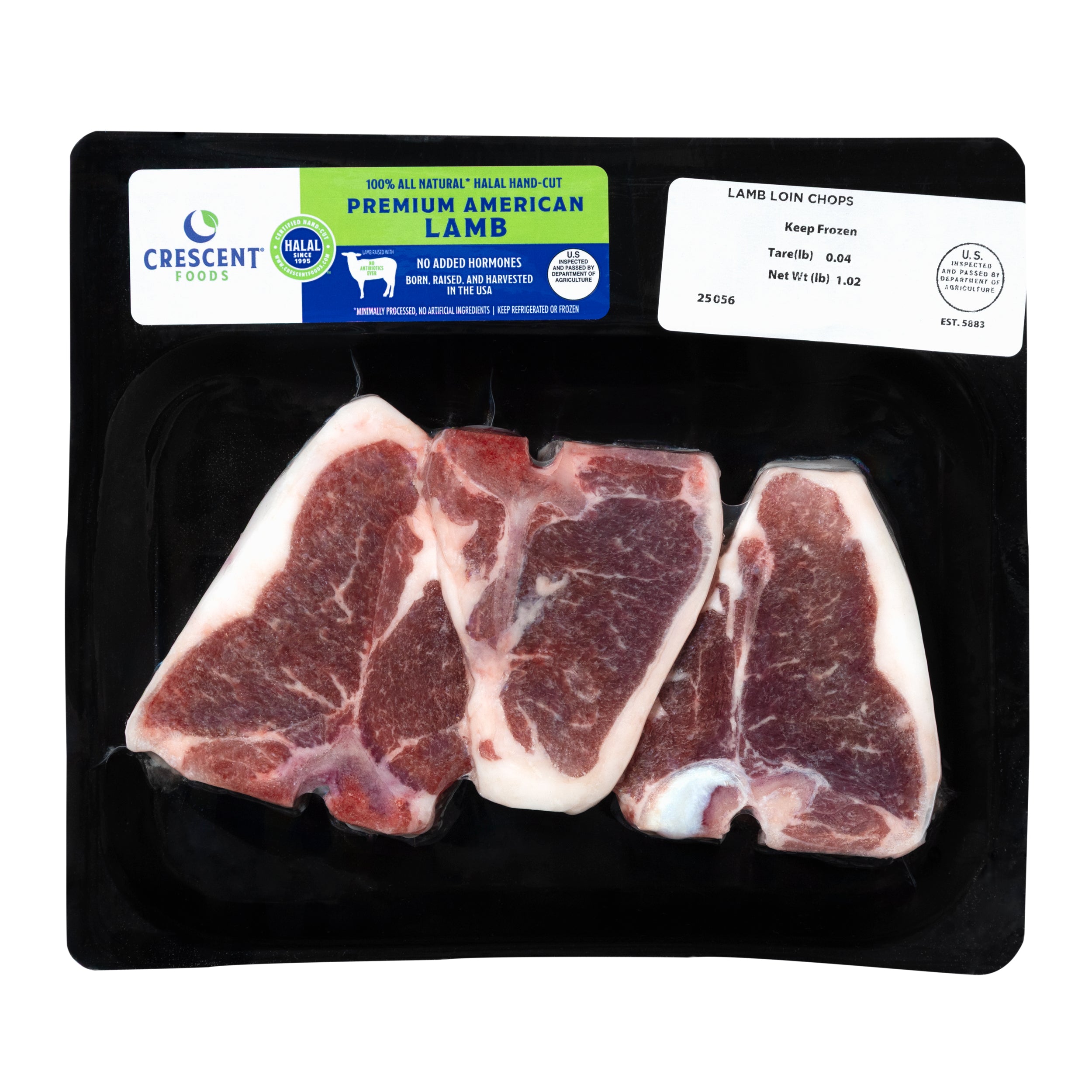 Lamb Loin Chops | Approx 1 lb | 3 Pieces – Crescent Foods