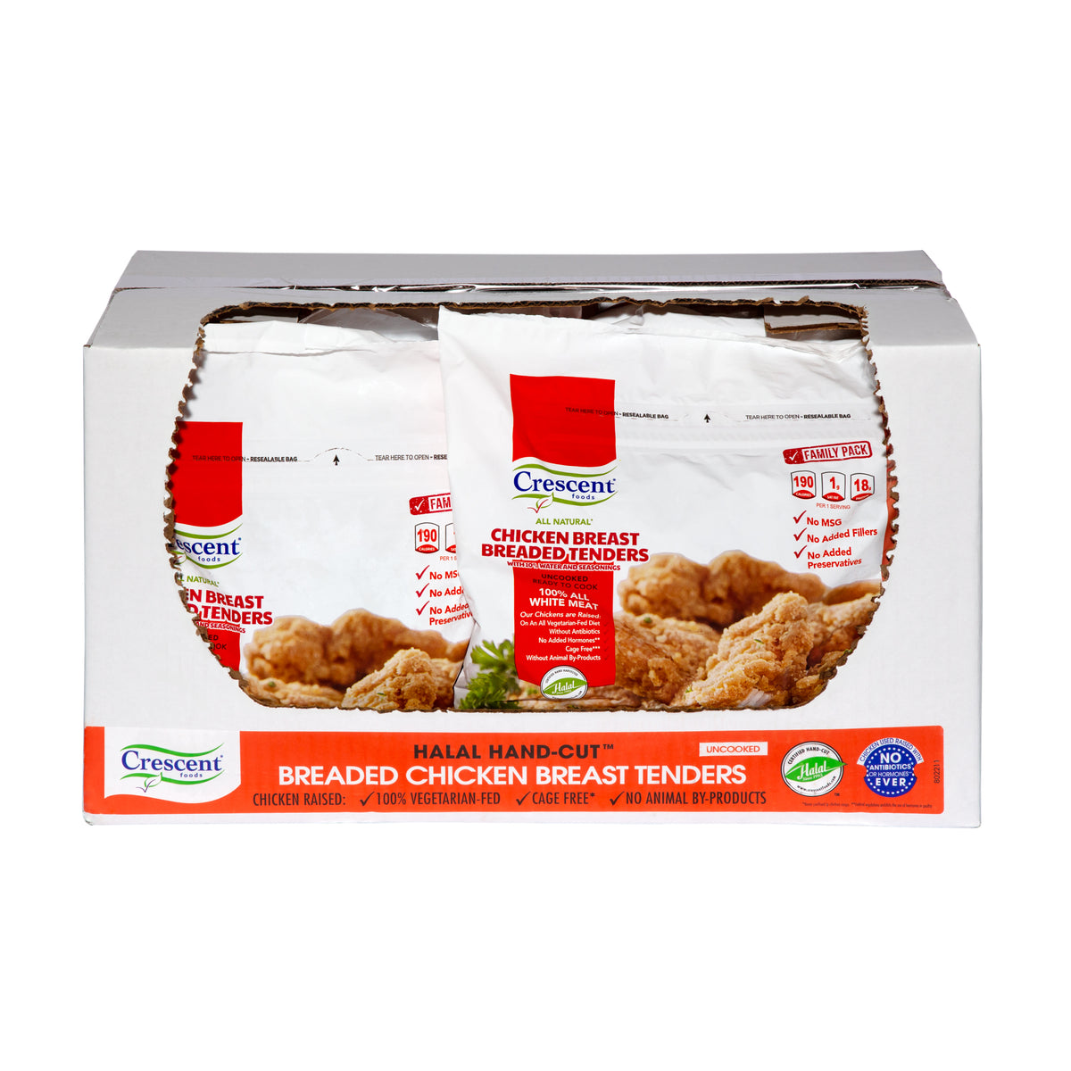 Bulk Halal Chicken Breast Breaded Tenders Crescent Foods