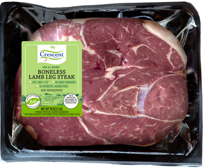 Boneless Lamb Leg Steak | Crescent Foods | Home Meat Delivery